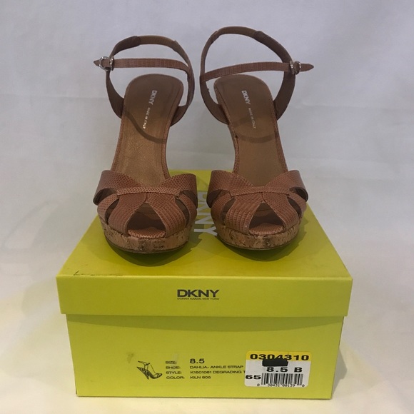 DKNY ankle strap wedges - Picture 2 of 7